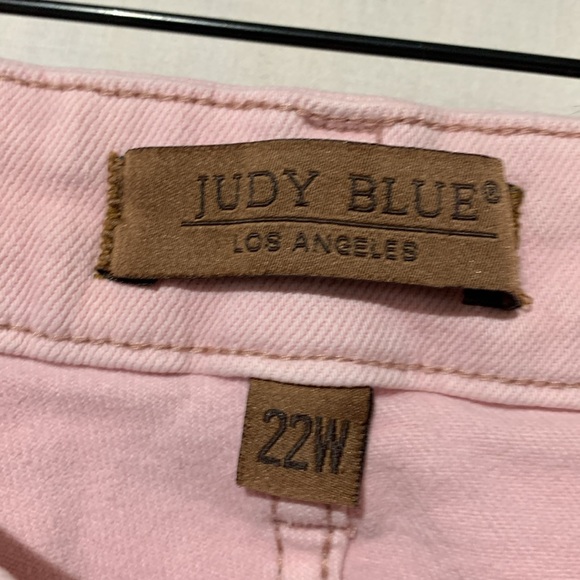 Judy Blue Always Be My Baby Pink Flare Jeans - Picture 4 of 9